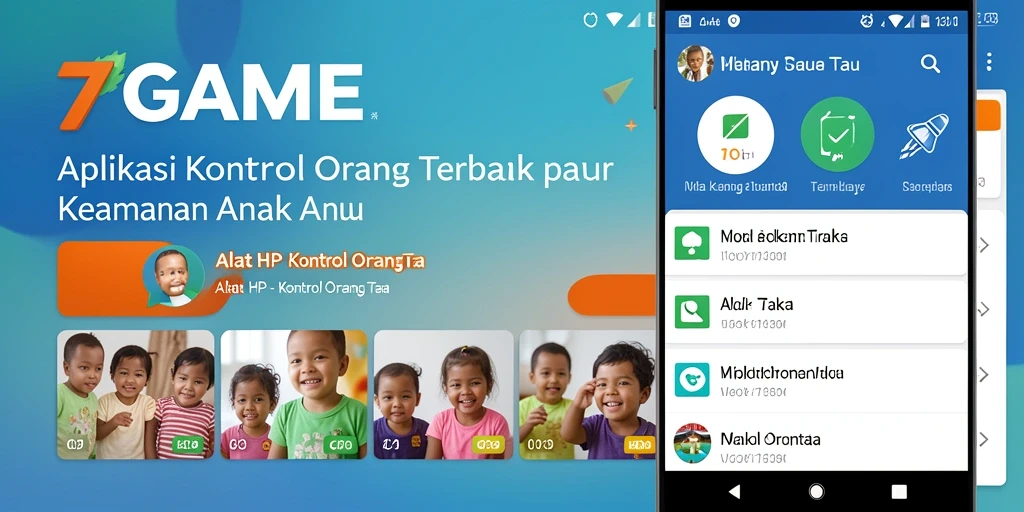 Tampilan antarmuka 7GAME untuk kontrol orang tua yang efektif.