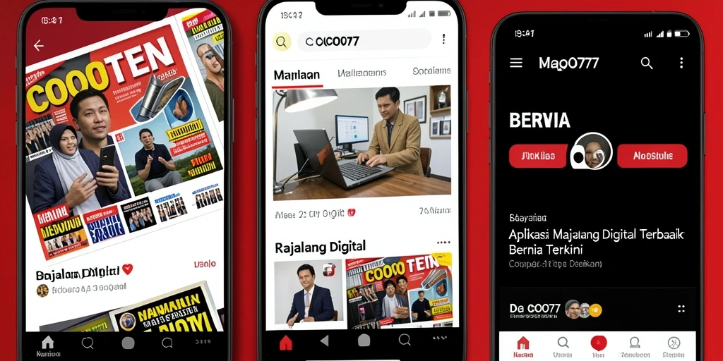 Tampilan menarik dari antarmuka aplikasi COO77 yang mudah diakses.
