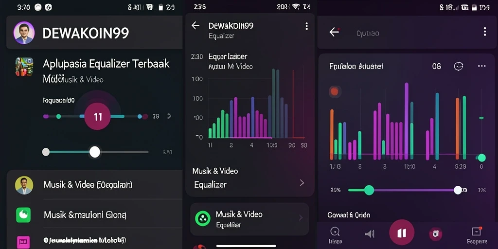 Antarmuka DEWAKOIN99 yang user-friendly dan fitur Equalizer yang canggih.