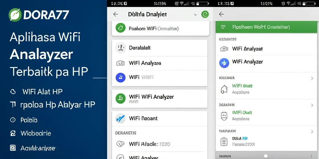 Antarmuka DORA77 menampilkan analisis jaringan WiFi dengan jelas.