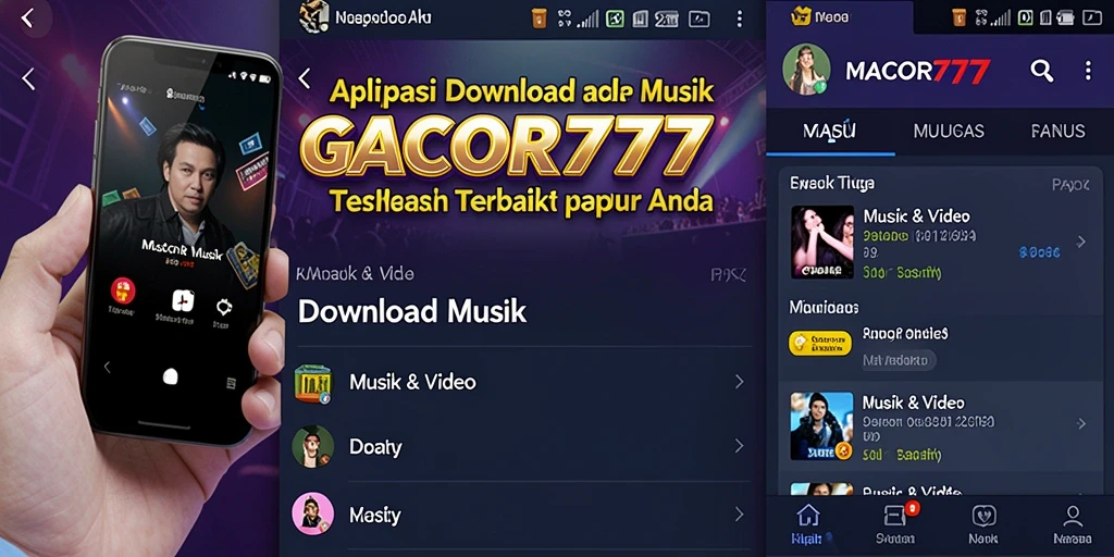 Tampilan antarmuka GACOR777 yang sederhana untuk Download Musik.