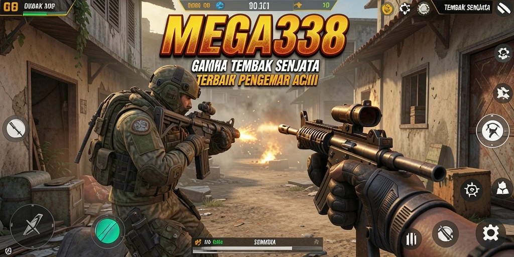 Antarmuka game MEGA338 yang menegangkan dan dinamis.