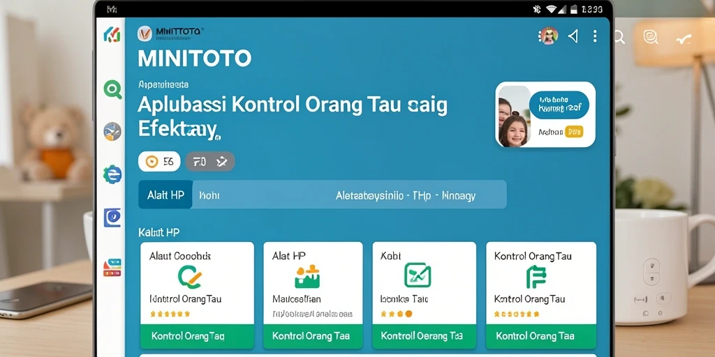 Antarmuka user-friendly MINITOTO dalam kontrol orang tua.