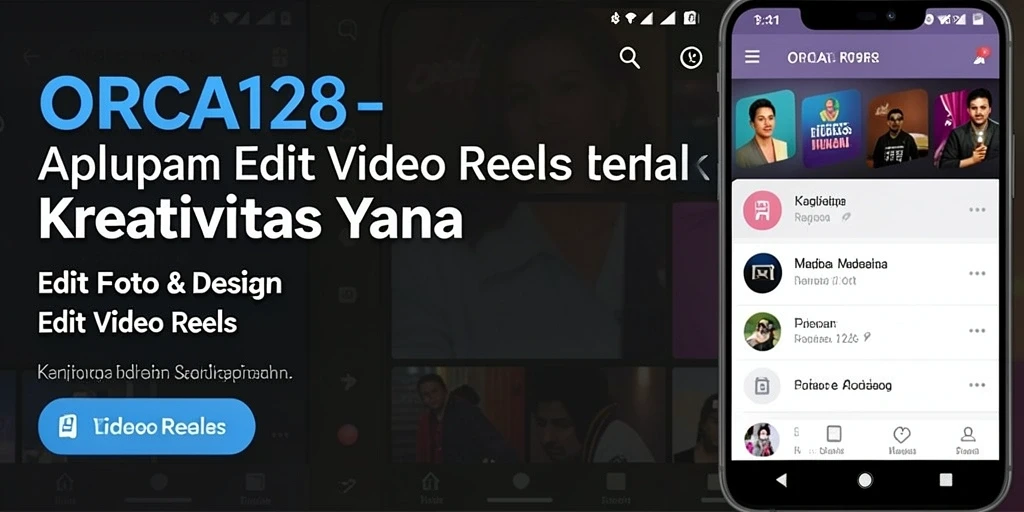 Antarmuka ORCA128 yang intuitif untuk Edit Video Reels.