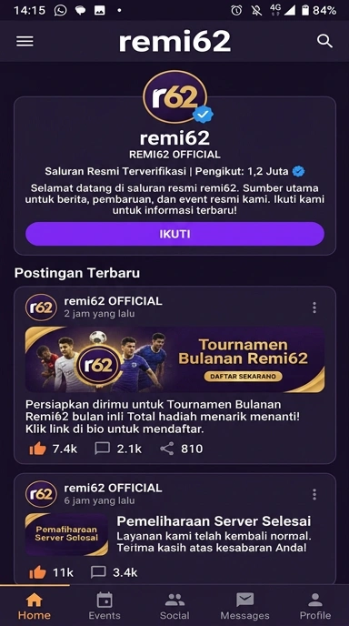 Kanal Resmi Unduh APK remi62 untuk Pengguna Android